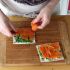 Mini Smoked Salmon Rolls with Cream Cheese & Chives