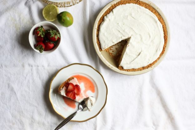 Vegan Coconut Lime Ice Cream pie