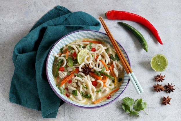 Japanese-Thai Udon Noodle Soup