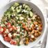 Mediterranean Farro Salad with Spiced Chickpeas