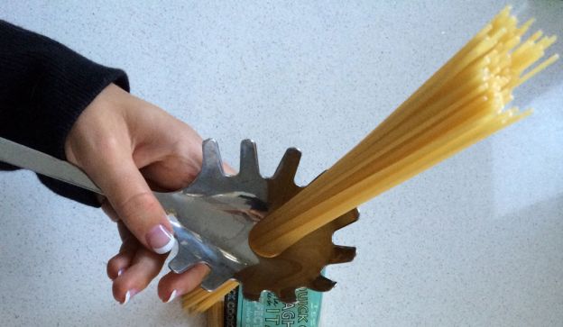 Use Your Spaghetti Spoon To measure Out Your Pasta