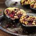 Sweet and crunchy stuffed acorn squash