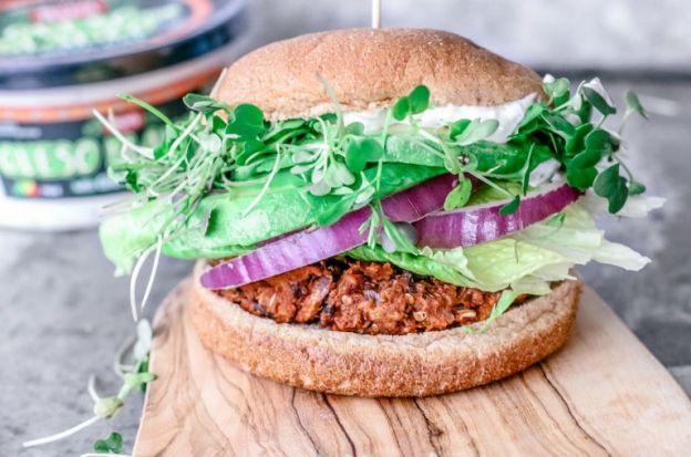Southwestern Sweet Potato and Quinoa Burger