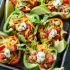 Baked bell pepper tacos