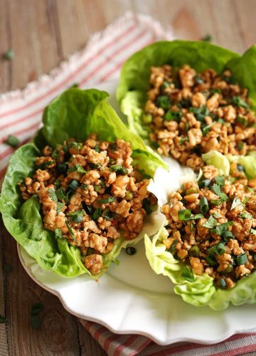 Healthy turkey lettuce wraps