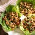 Healthy turkey lettuce wraps