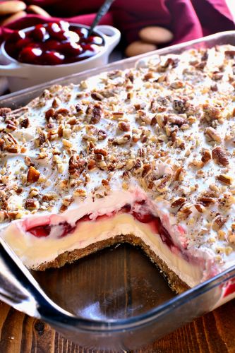 Cherry cheesecake lush dessert
