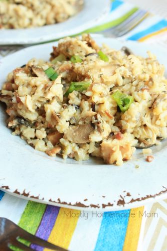 Crockpot chicken and wild rice casserole