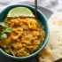 Slow cooker butternut squash lentil curry