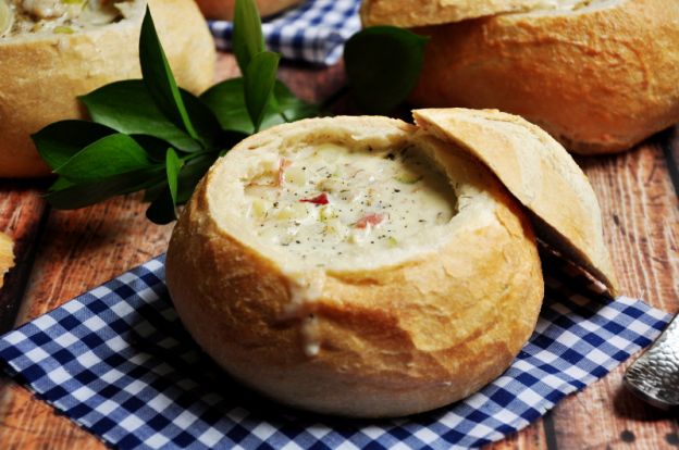 Massachusetts: Clam chowder
