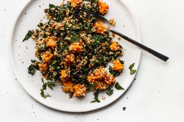 Sweet Potato Quinoa Skillet with Kale and Sage