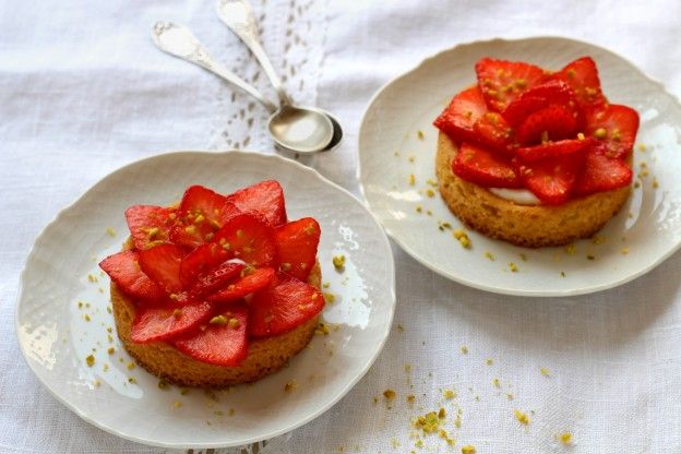 Strawberry Sablé Breton Tartlets