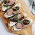 Duck Confit Crostini with Parsnip Puree and Fig