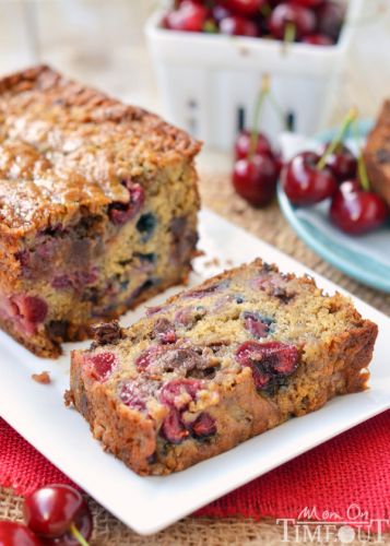 Chocolate cherry banana bread