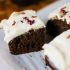 Rosewater Brownies with Cardamom Tahini Frosting