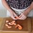 Peel and devein the shrimp