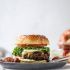 Veggie Burger with Garlic Herb Mayo