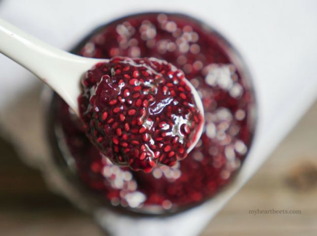 Cherry chia jam