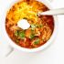 Slow cooker pulled pork chili