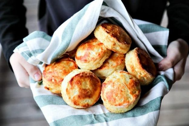 Perfect Flaky Layered Buttermilk Biscuits