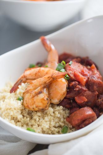 Cajun Shrimp Quinoa Bowl