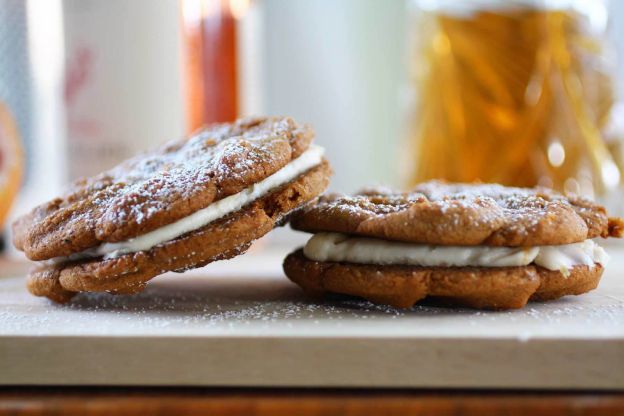 Ginger Grapefruit Cream Sandwich Cookies