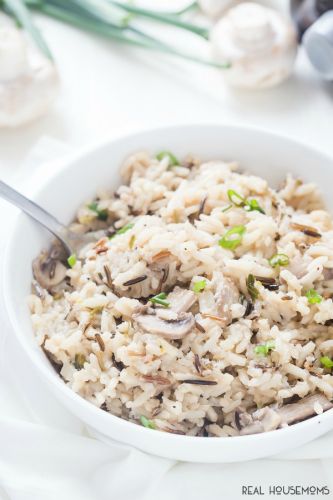 Mushroom & wild rice pilaf
