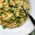Spring pea and asparagus risotto
