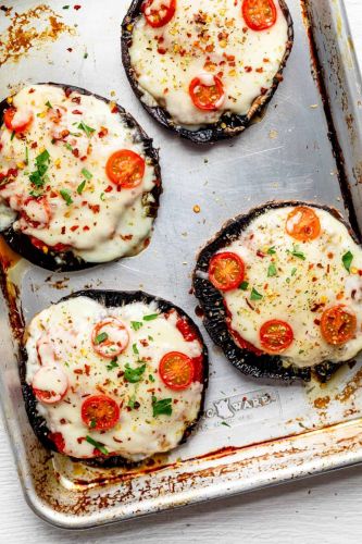 Portobello Mushroom Pizzas