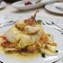 Champagne monkfish and scallops