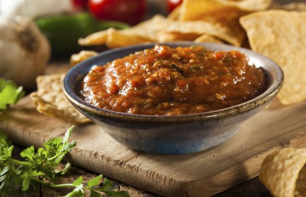 Cashew & roasted poblano salsa