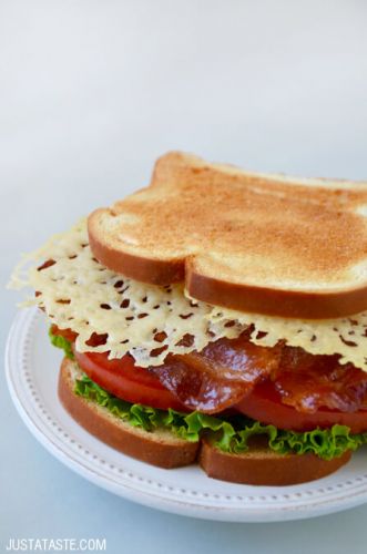 Parmesan crisp blt sandwich