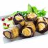Eggplant rolls with Mozzarella and dried ham