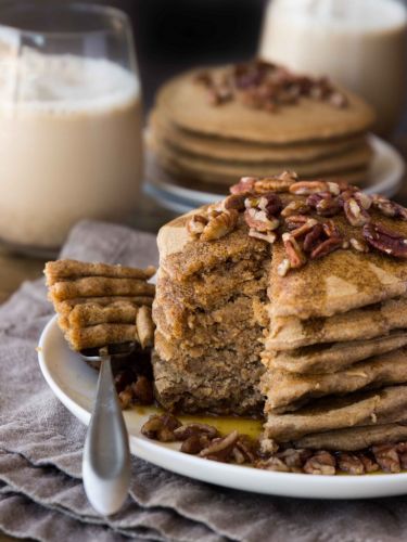 Maple chai spice pancakes