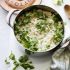 Spring pea risotto