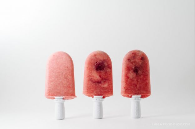 Raspberry Strawberry Watermelon Popsicles