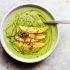 Green Smoothie Bowls with Mango + Hemp Seeds