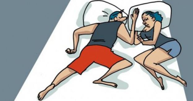 When one partner takes up more space