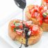 Easy Tomato Bruschetta with Balsamic Glaze