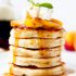 Bourbon peach pancakes