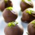 Chocolate matcha truffles