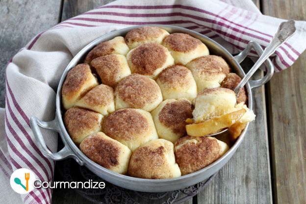Baked Apple Brioche Cake