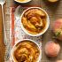 Peach Caramel Bread Pudding