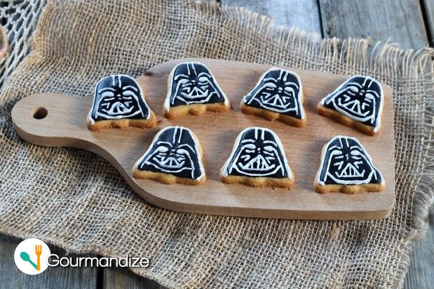Darth Vader shortbread cookies