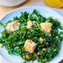 Kale Salad with Baked Almond Chicken