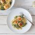 Seared Scallops With Lemon Spinach Pasta