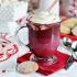 Red Velvet Hot Chocolate with Cream Cheese Whipped Cream