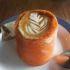 Coffee served in a carrot