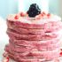 Vegan pink beet pancakes