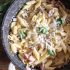 Creamy mushroom and ham pasta